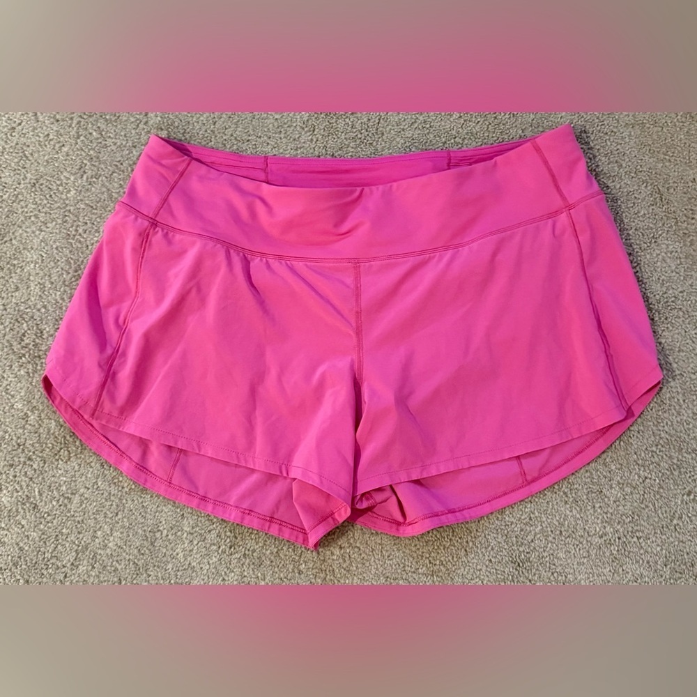 Lululemon Speed Up High-Rise Shorts 4” – Sonic Pink, Sz 12 Like New! Retired - Picture 5 of 7